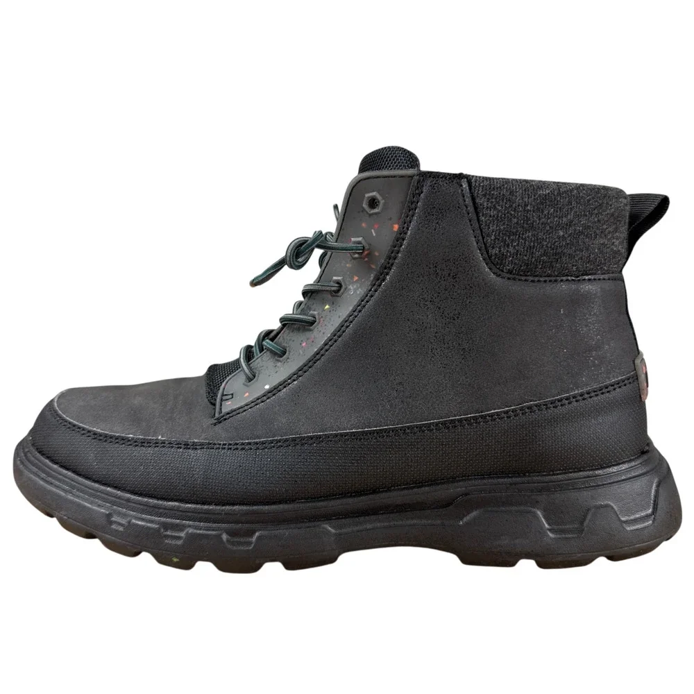 HEY DUDE Duke Eco Shield Black Boots Mens 10 Water Repellent Gorpcore Shoe